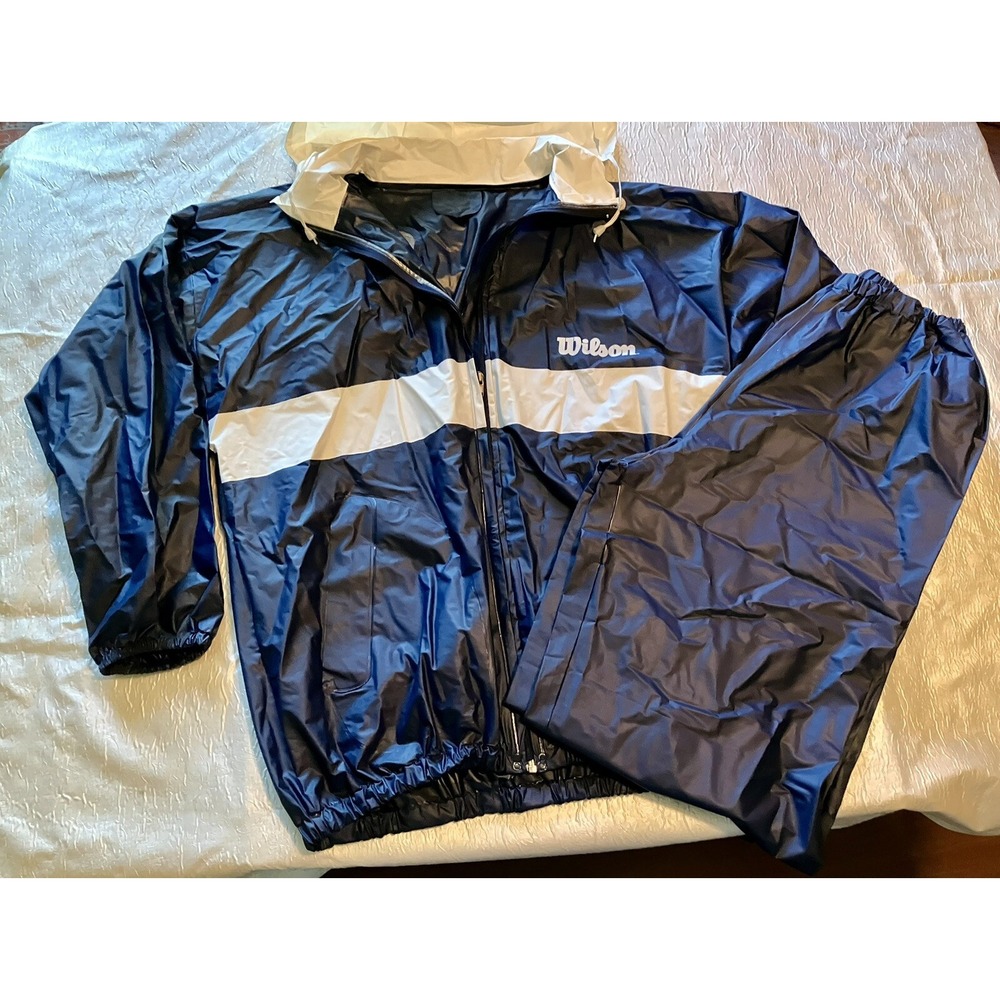 VTG L Wilson Athletic Sweat Track Running Suit Christmas Vacation Todd Margo SEE
